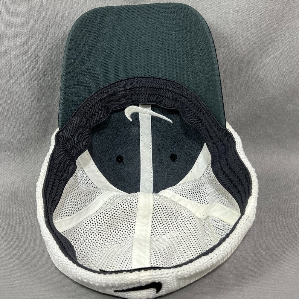 Nike Golf One VR Swoosh Flexfit M/L Hat Cap Black Trucker Mesh Running Dad Mens - Picture 14 of 15